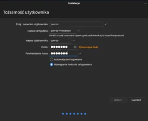 user set up